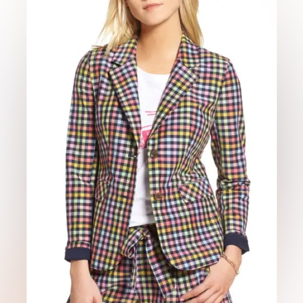 1901 Check poplin Blazer / Nordstrom